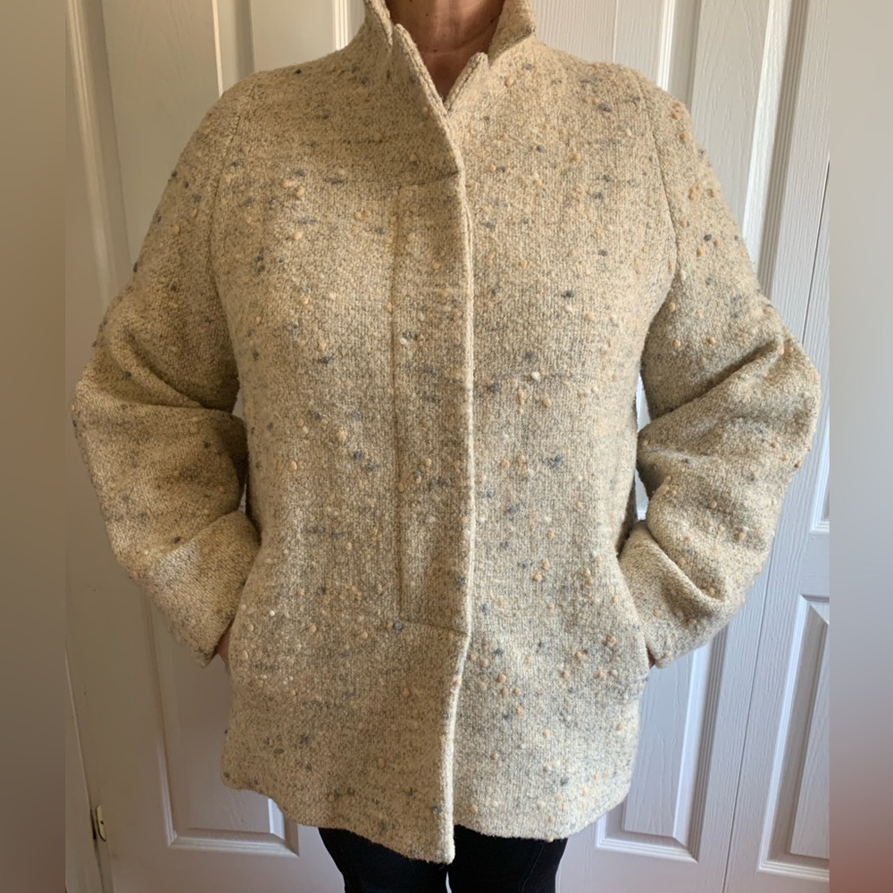 Caractere Virgin Wool Women’s Coat Made in Italy Sz 10